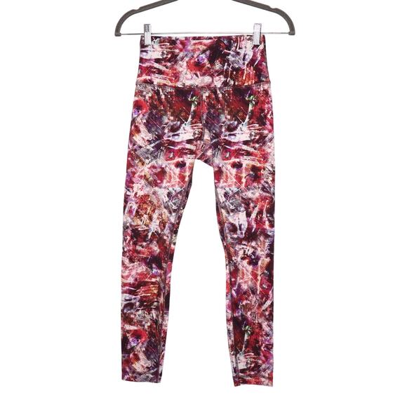 LULULEMON Wunder Train High Rise Tight 25" Urbantricity Multi Red Women's 6 - Picture 1 of 13